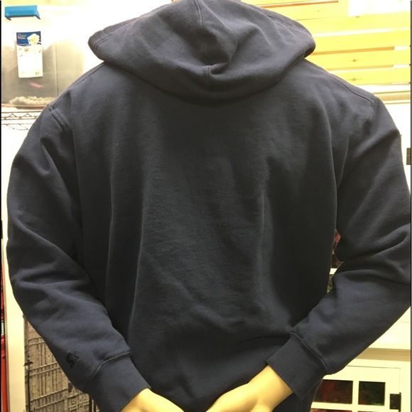 STARTER Men's Navy Blue Full Zipper Hoodie - Picture 5 of 6